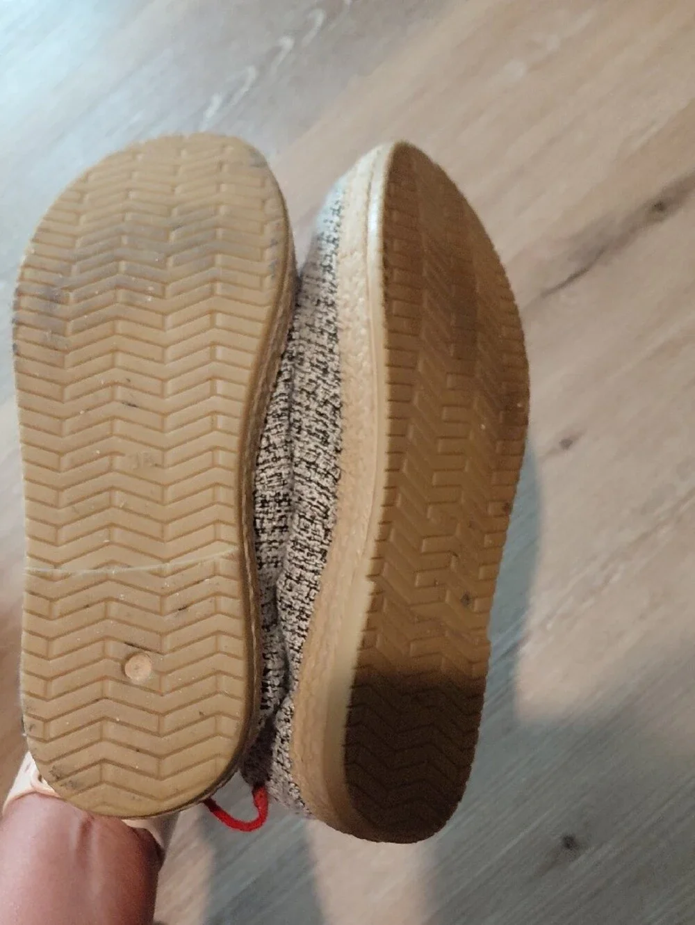 Women's Slip-On Casual Espadrilles in Cream and Black
